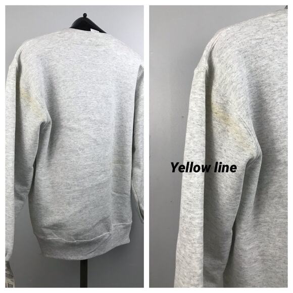 NWT deadstock 1990s Russell Sweatshirt Heather Gray / Men’s Large - Picture 2 of 6